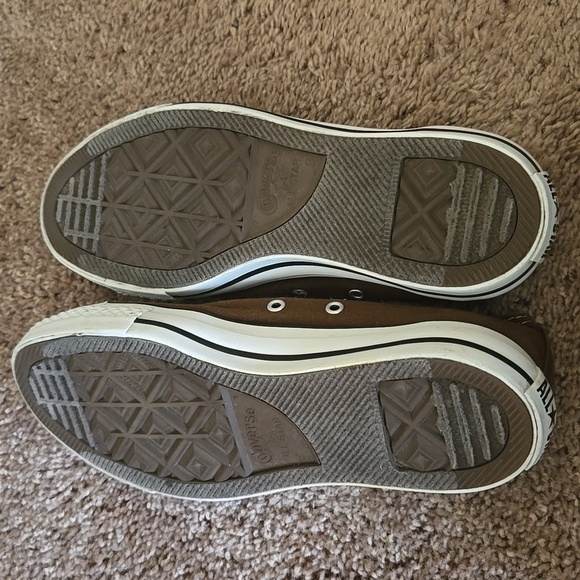 Converse Chuck Taylor All Star Low Top Brown Canvas Sneakers Women’s Size 10 New - Picture 9 of 14